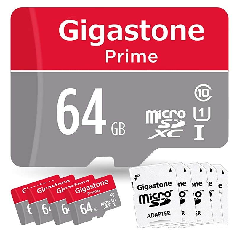 64GB 5Pack Micro SD Card Camera Plus Nintendo Switch Compatible High Speed 95MBs 4K Video Recording Micro SDXC UHSI A1 Class 10