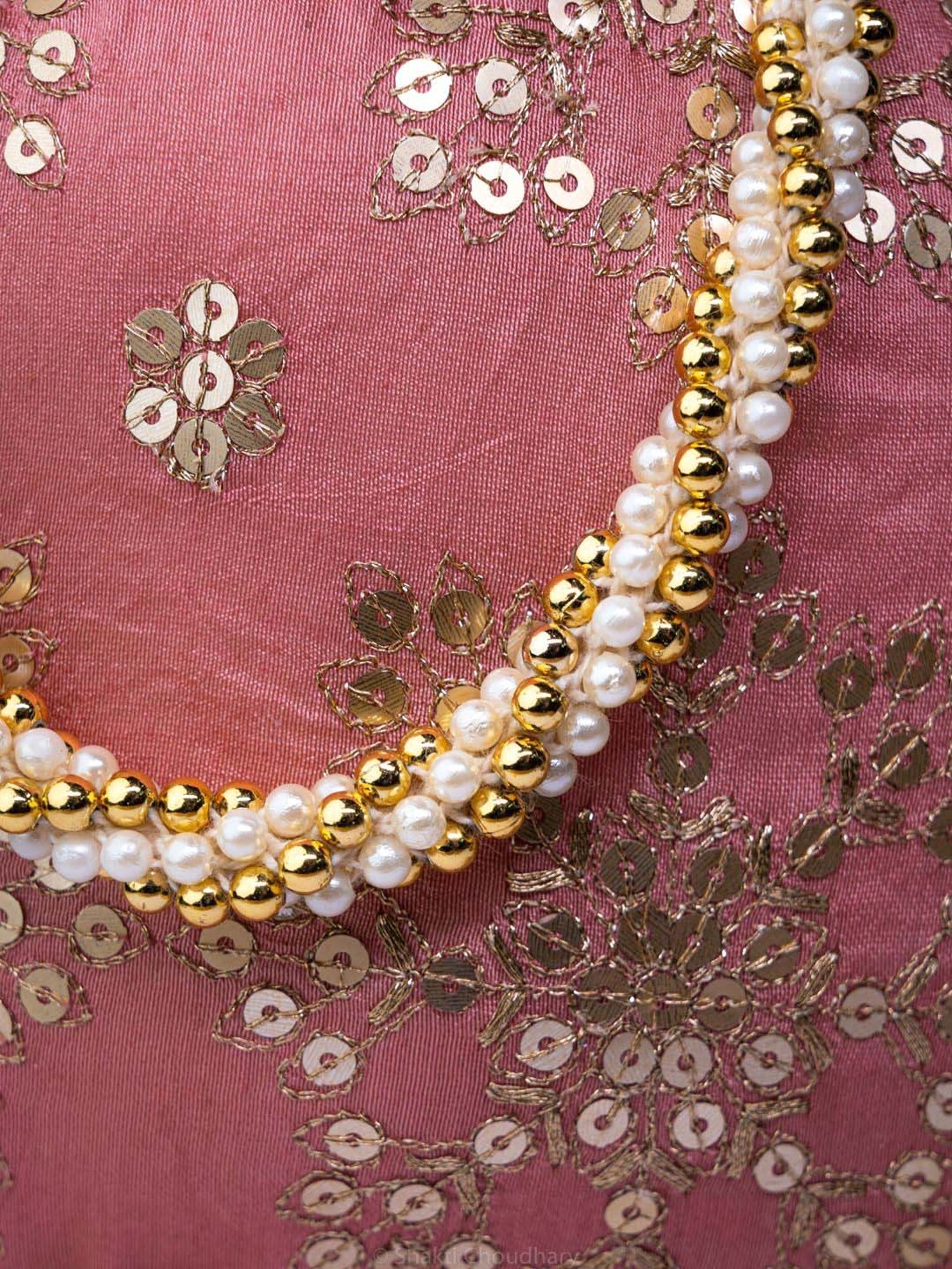 NR by Nidhi Rathi Pink Fabric Potli