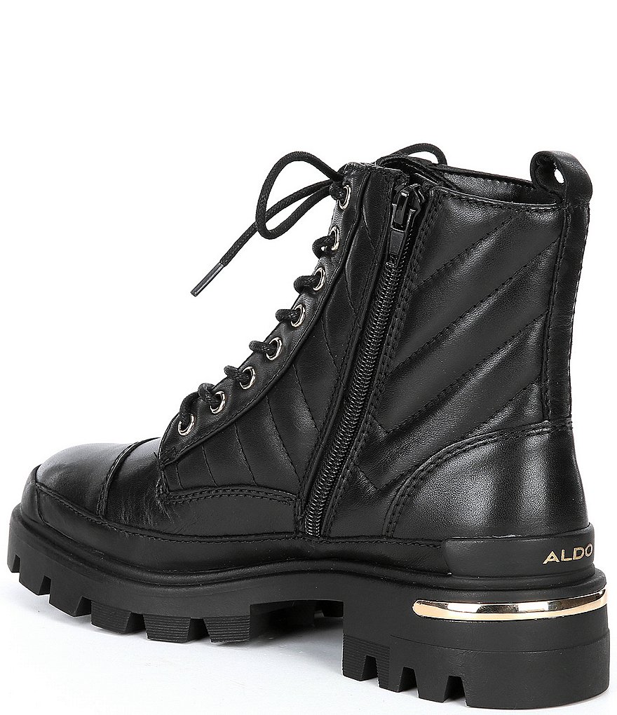 bionica Denali 2 Collection Derinda Waterproof Leather Block Heel Lug Sole Combat Booties