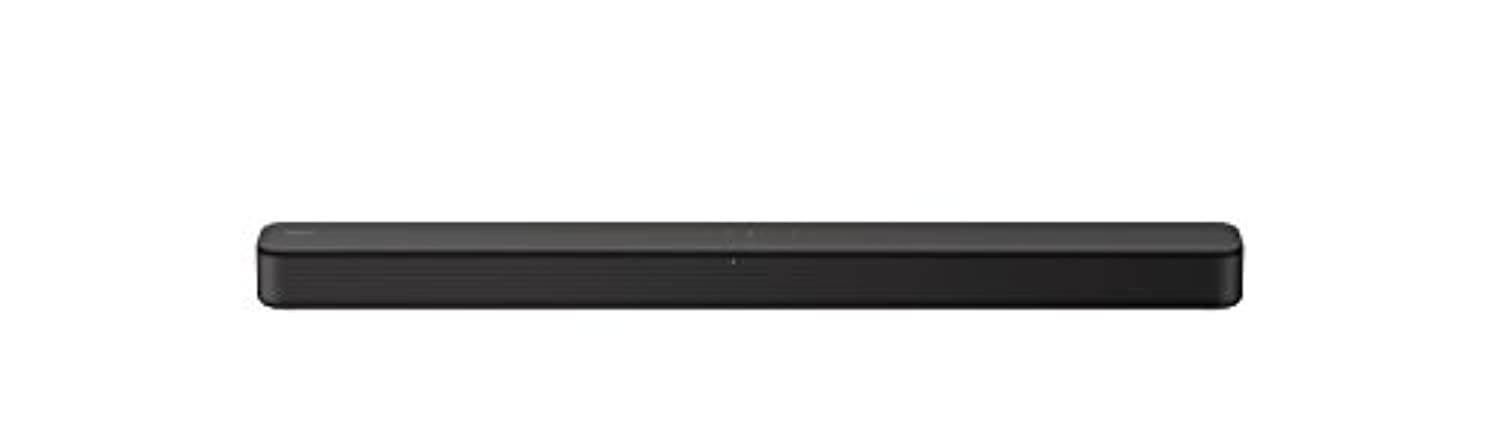 Sony S100F 2.0ch Soundbar with Bass Reflex Speaker, Integrated Tweeter and Bluetooth, (HTS100F), easy setup, compact, home office use with clear sound black (HTS100F)
