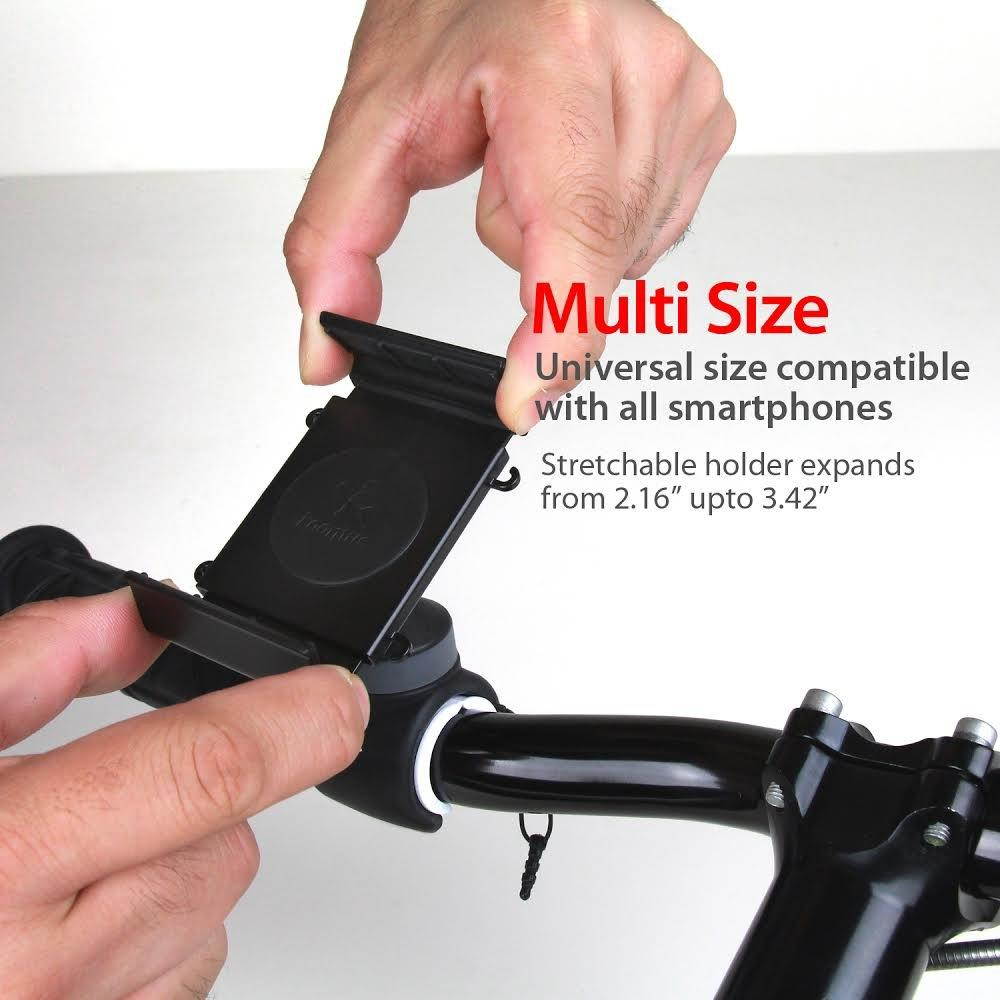 Koomus BikeGo 2 Universal Smartphone Bike Mount Holder Cradle for All iPhones and Android Devices