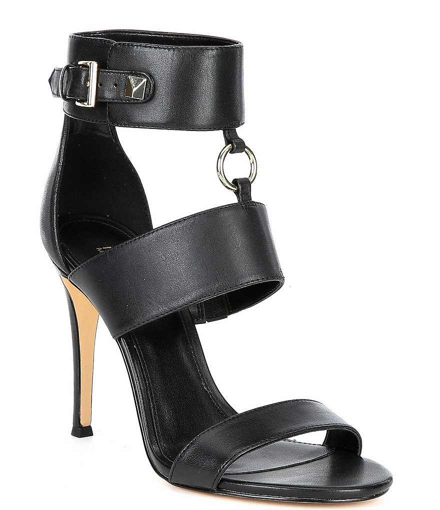 MICHAEL Michael Kors Amos Leather Ankle Strap Dress Sandals