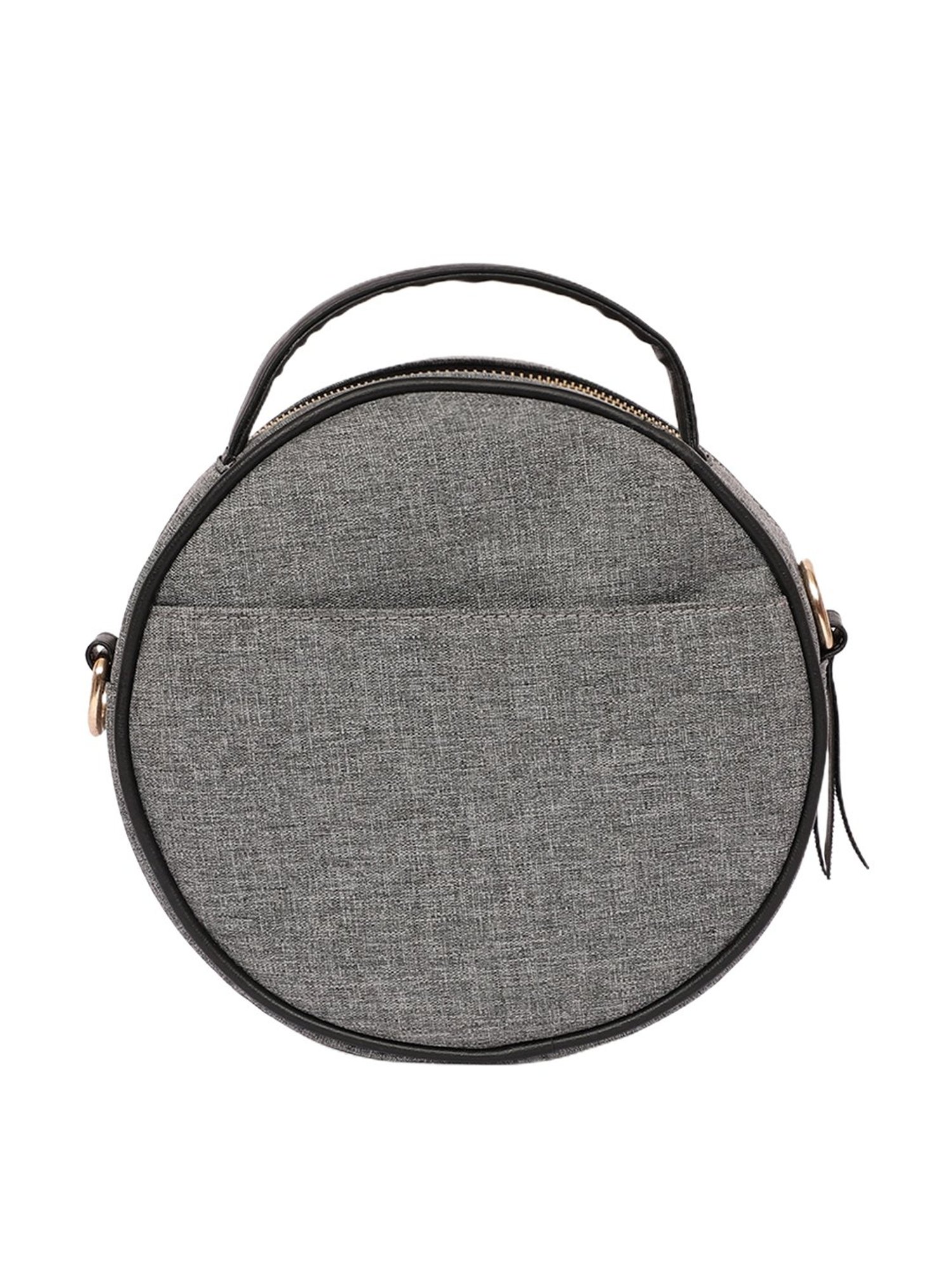 Bagsy Malone Grey Embroidered Medium Handbag