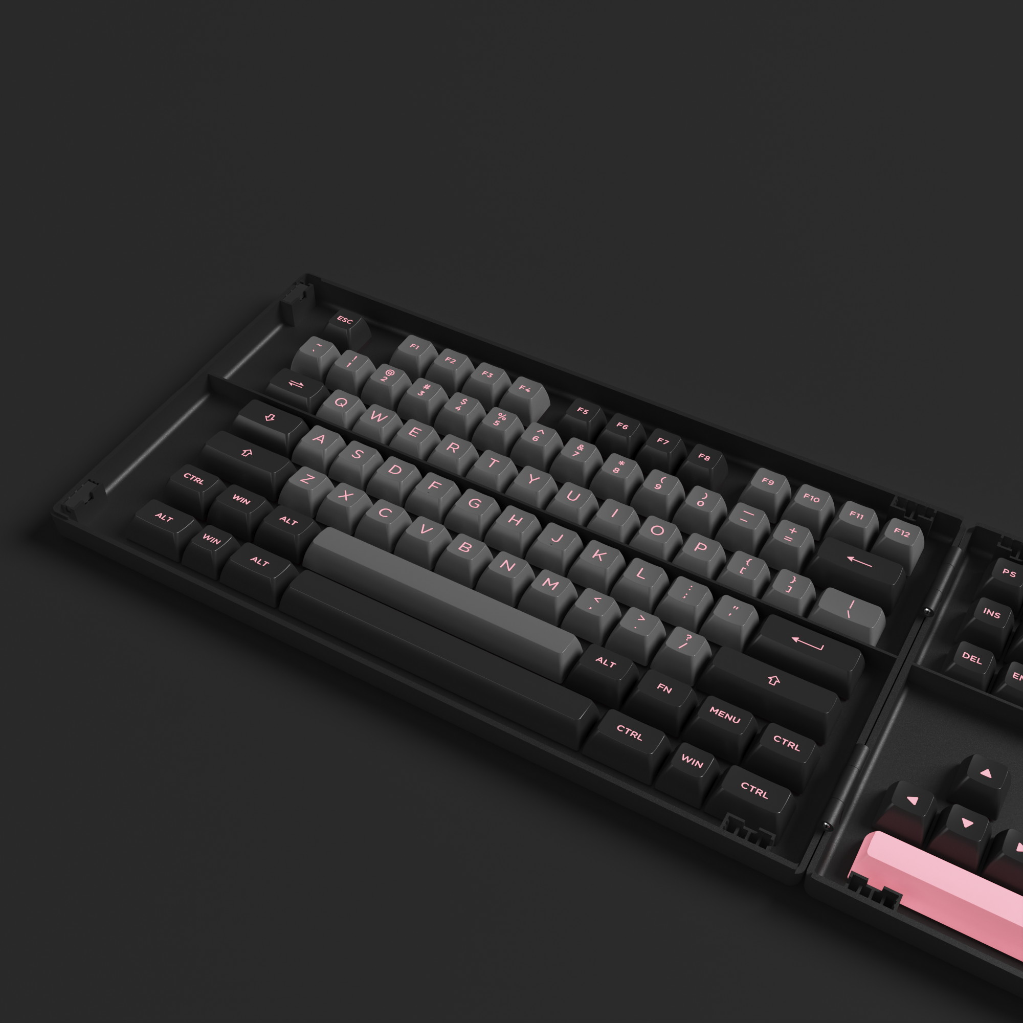 Akko Carbon Retro 158-Key ASA Profile PBT Double-Shot Full Keycap Set for Mechanical Keyboards with Collection Box