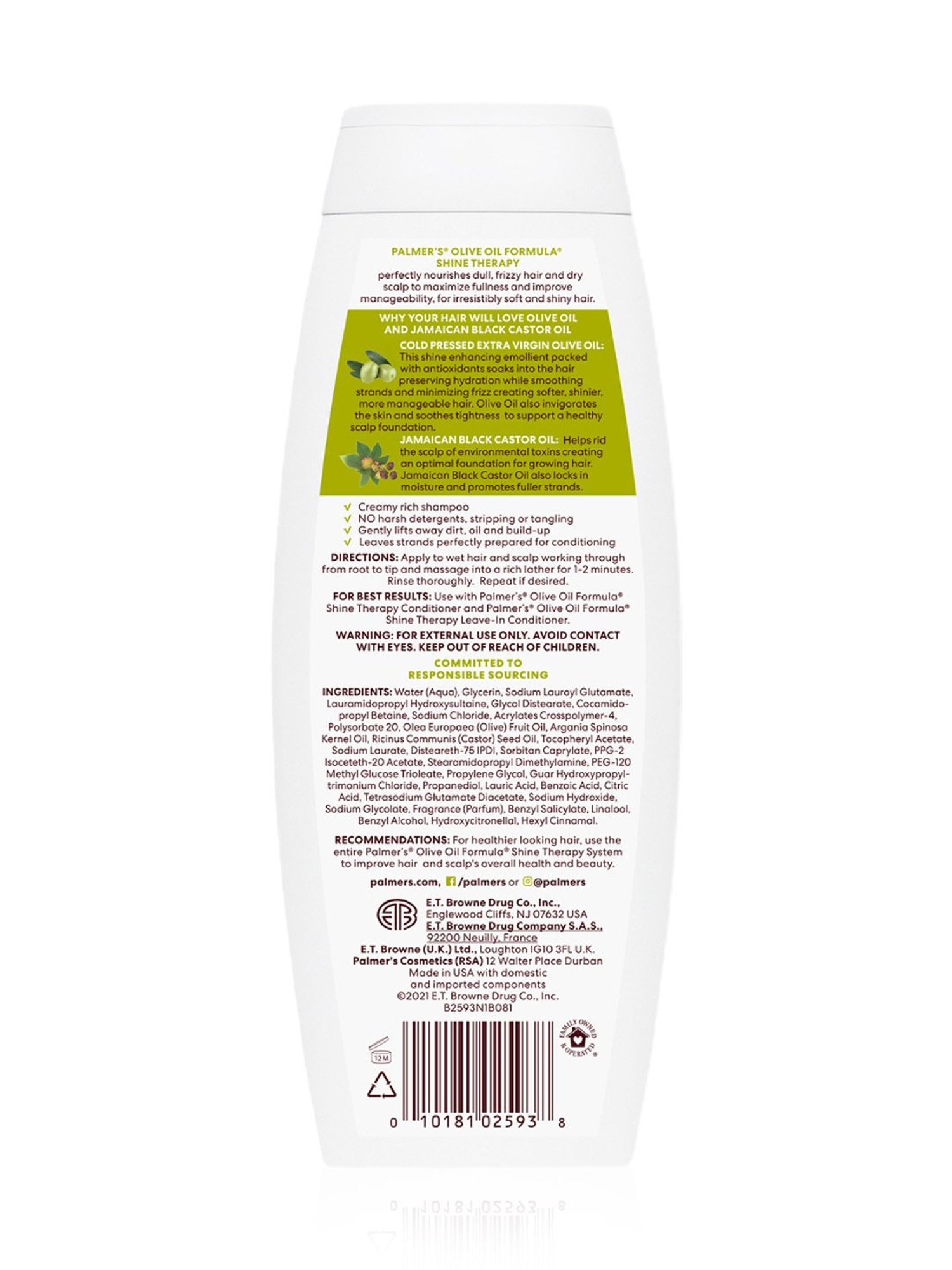 Palmer's Olive Oil Formula with Vitamin E Shine Therapy Shampoo - 400 ml