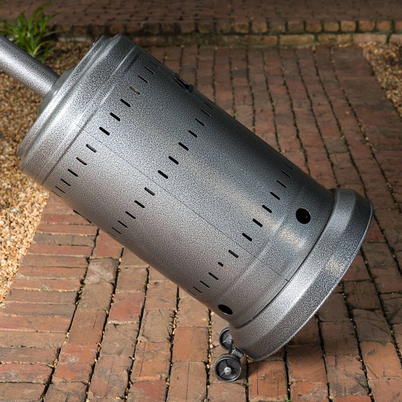 Commercial Patio Heater Hammered Platinum - Fire Sense