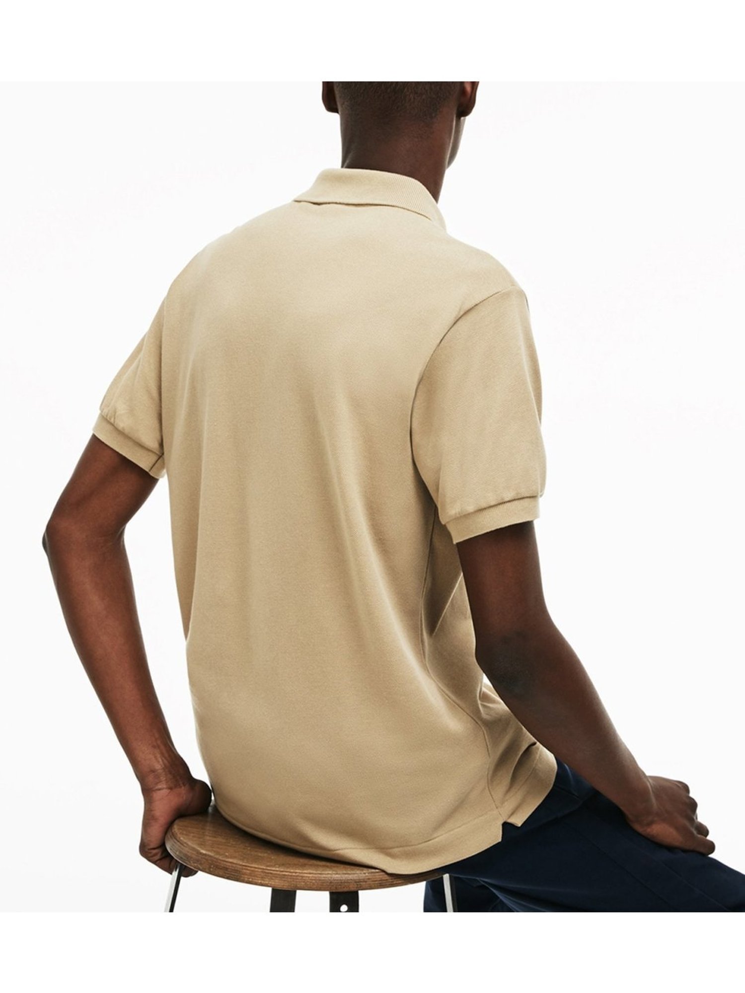 Lacoste Beige Boxy Fit L.12.12 Polo T-Shirt