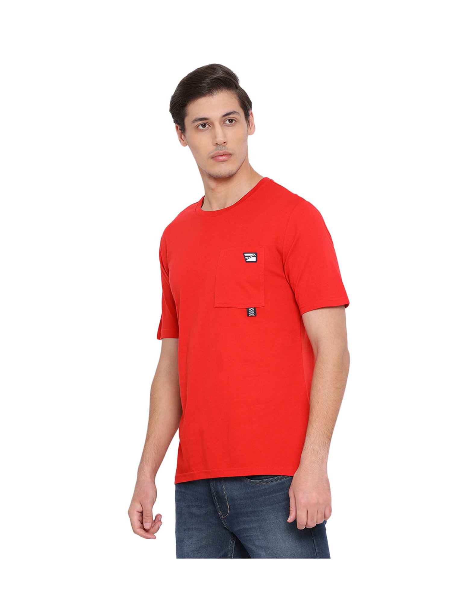 Antony Morato Red Slim Fit Cotton T-Shirt