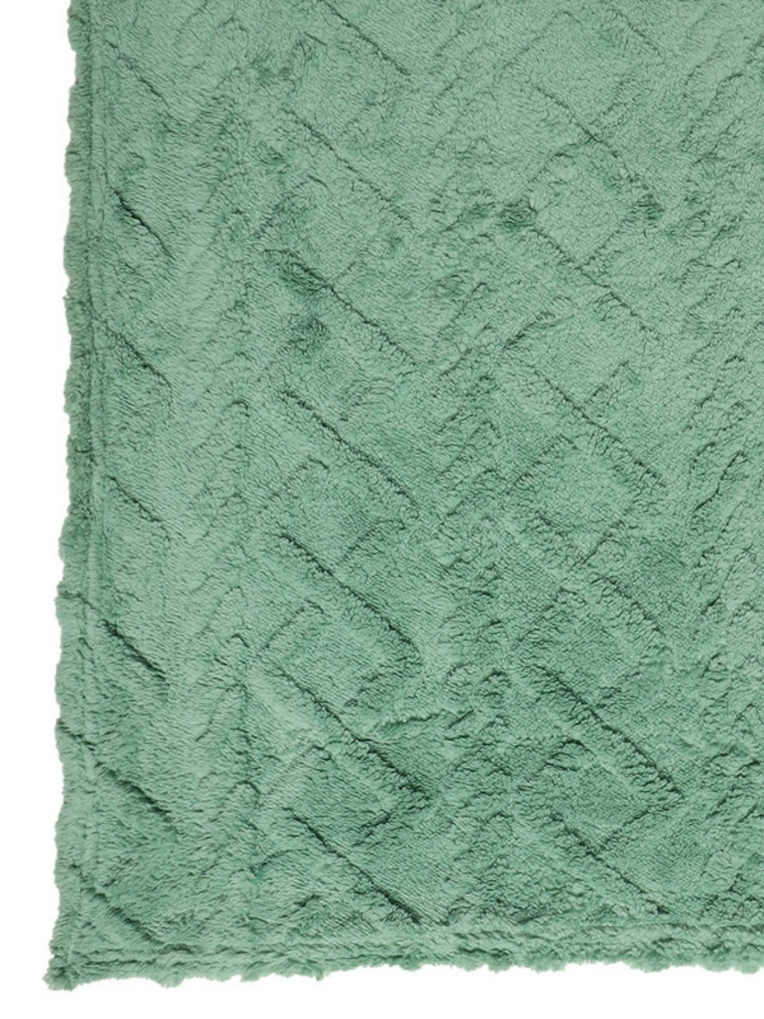 Dhrohar Olive Green Polyester 300 GSM Double Bed Blanket