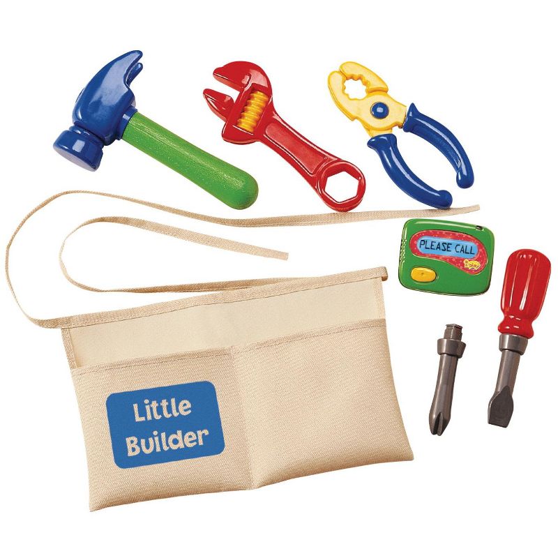 International Playthings Kidoozie My First Tool Belt, set of 6 Toy Tools