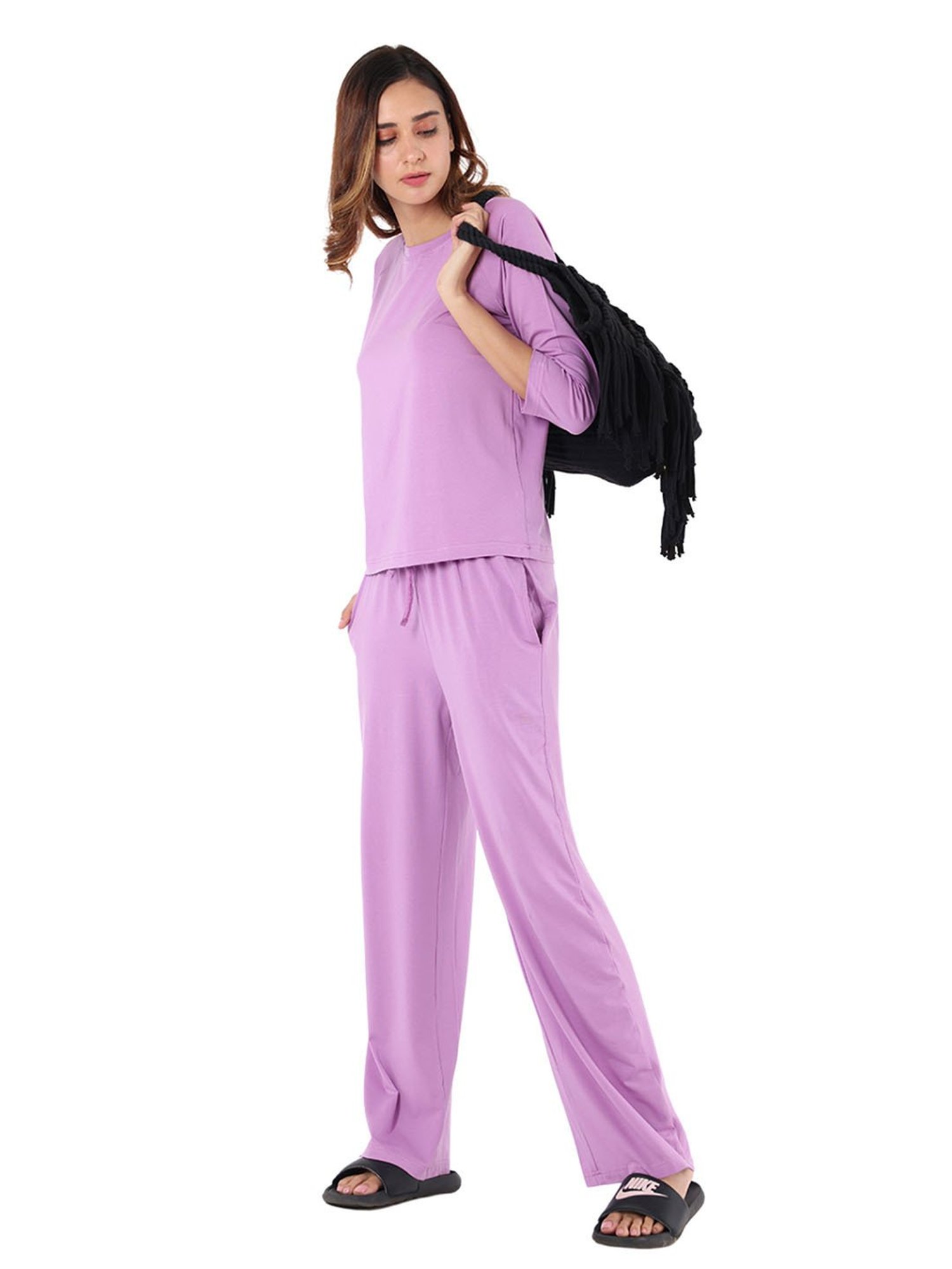 Nite Flite Purple T-Shirt With Pyjamas