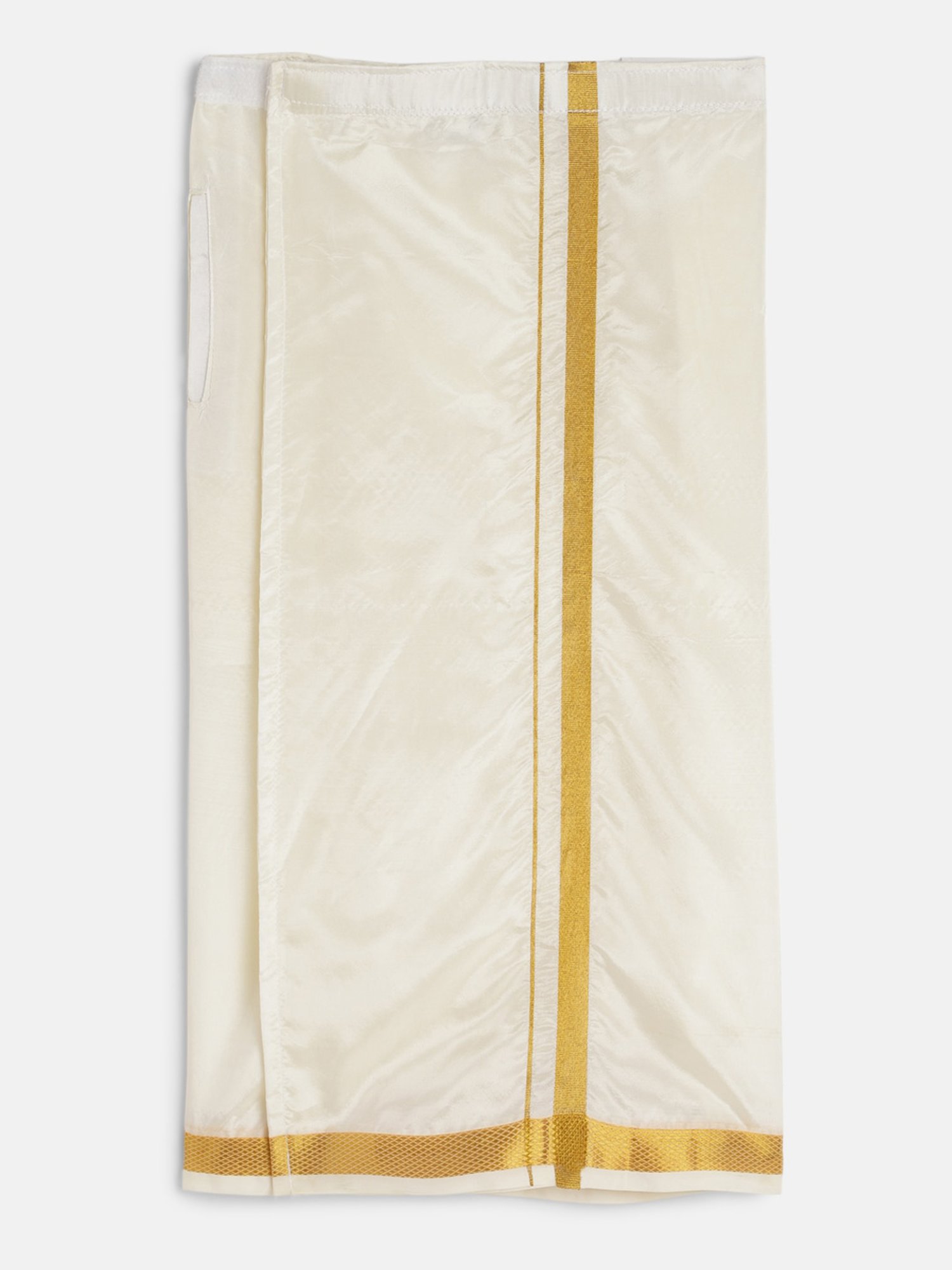 THANGAMAGAN Kids Olive & Cream Solid  Shirt,  Dhoti,  Towel With  Freebies Set