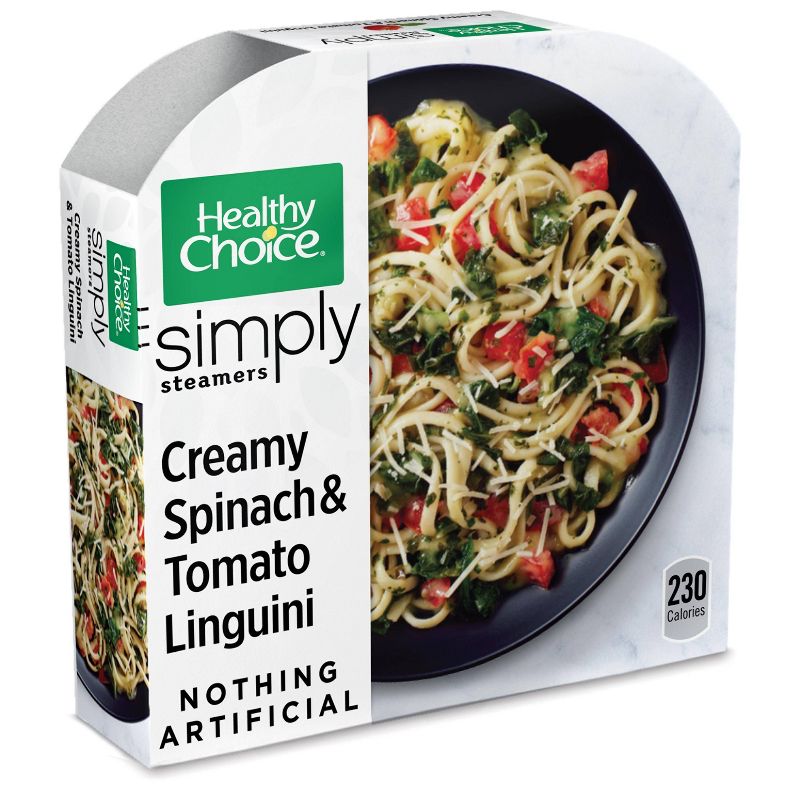Healthy Choice Simply Organic Frozen Creamy Spinach and Tomato Linguini - 9.5oz