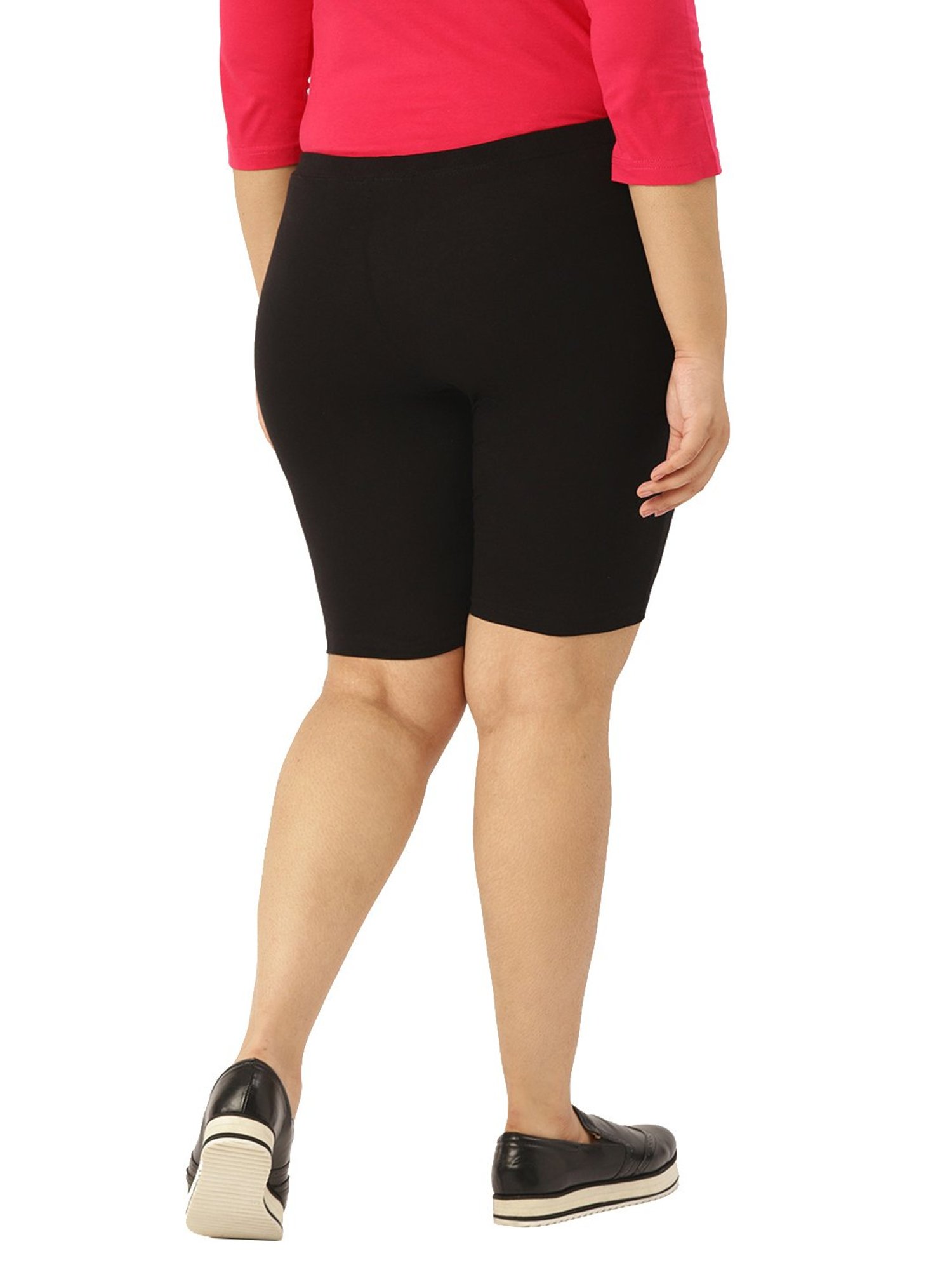 theRebelinme Black Cotton Shorts