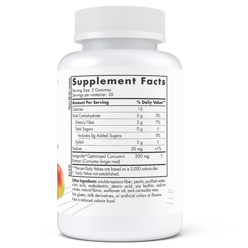 Nordic Naturals Zero Sugar Curcumin Gummies - Natural Antioxidant Gummies, 60 ct