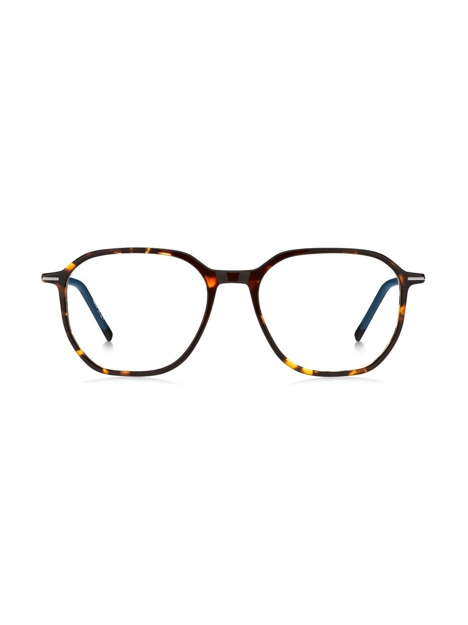 HUGO Brown Geometric Eye Frames for Men