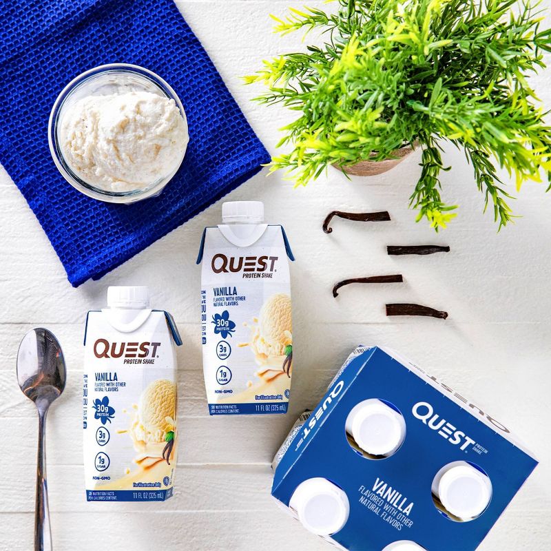 Quest Ready To Drink Protein Shake - Vanilla - 44 fl oz/4ct