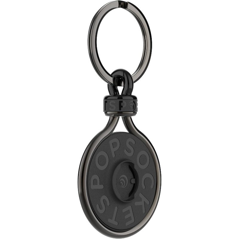 PopSockets Premium PopChain Dual-Sided PopTop Base & Clip - Gunmetal