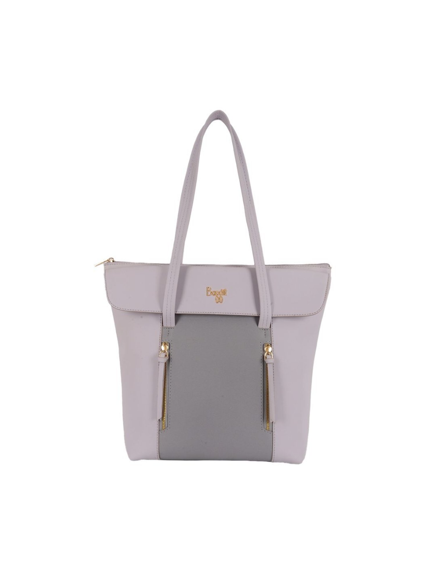 Baggit Violet Solid Large Tote Bag