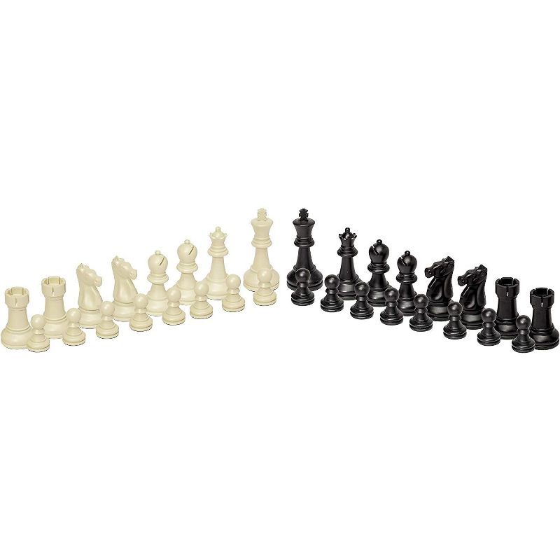 Bobby Fischer Ultimate Tournament Chess Pieces with 3.75 inch king - triple weight over 3.9 lbs.