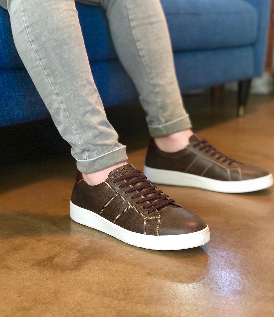 Flag LTD. Men's Conner Lace to Toe Leather Sneakers