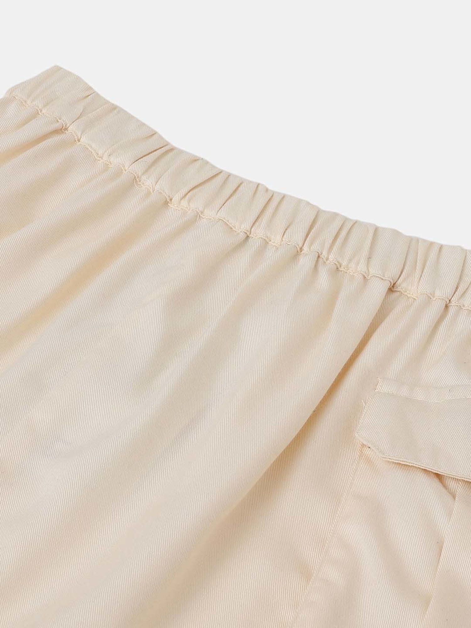 United Colors of Benetton Kids Cream Cotton Regular Fit Skirt