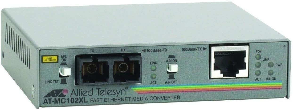 Allied Telesis 100TX(RJ-45) to100FX(SC) FastEthernetmedi