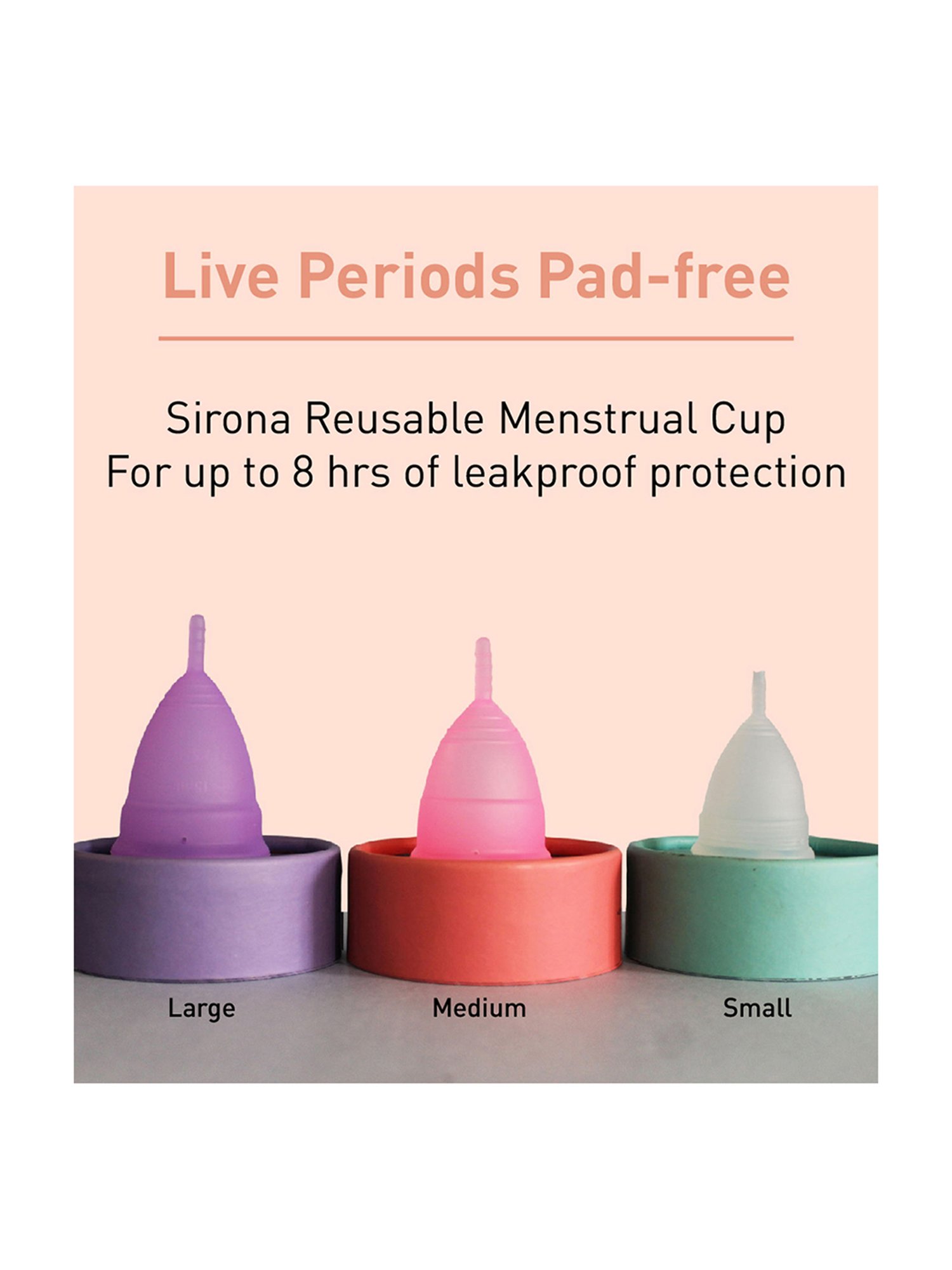 Namyaa Ultra Soft Medium Reusable Menstrual Cup - 50 gm