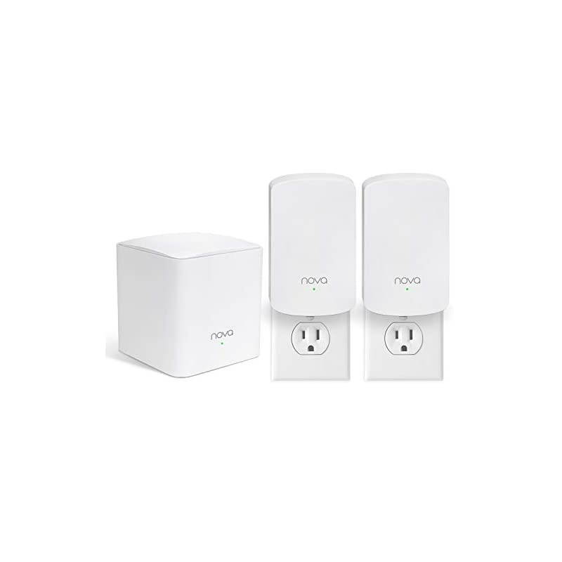 Nova Mesh WiFi System (MW5)-Up to 3500 sq.ft. Whole Home Coverage, Gigabit Mesh Router for Wireless Internet, WiFi Router and Extender Replacement, Works with Alexa, Plug-in Design, 3-pack