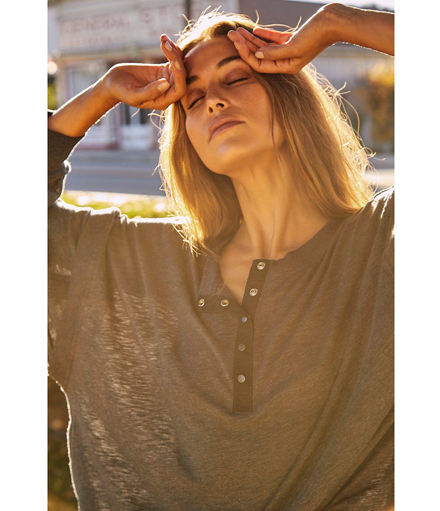 Marc New York Short Sleeve Tie-Dye Jewel Neck Tee