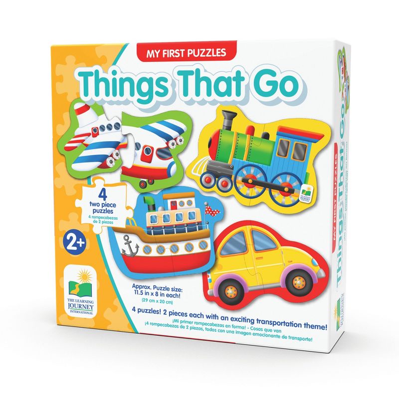The Learning Journey My First Shaped Puzzle Things That Go 4 two piece puzzles