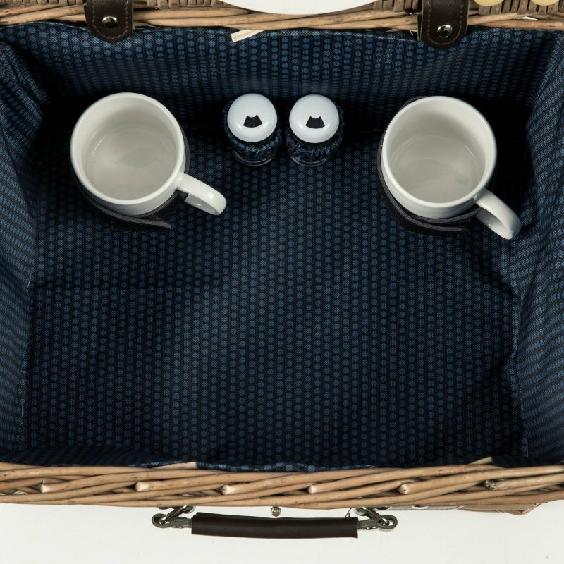 Picnic Time Catalina Wine and Cheese Basket - Dahlia Collection