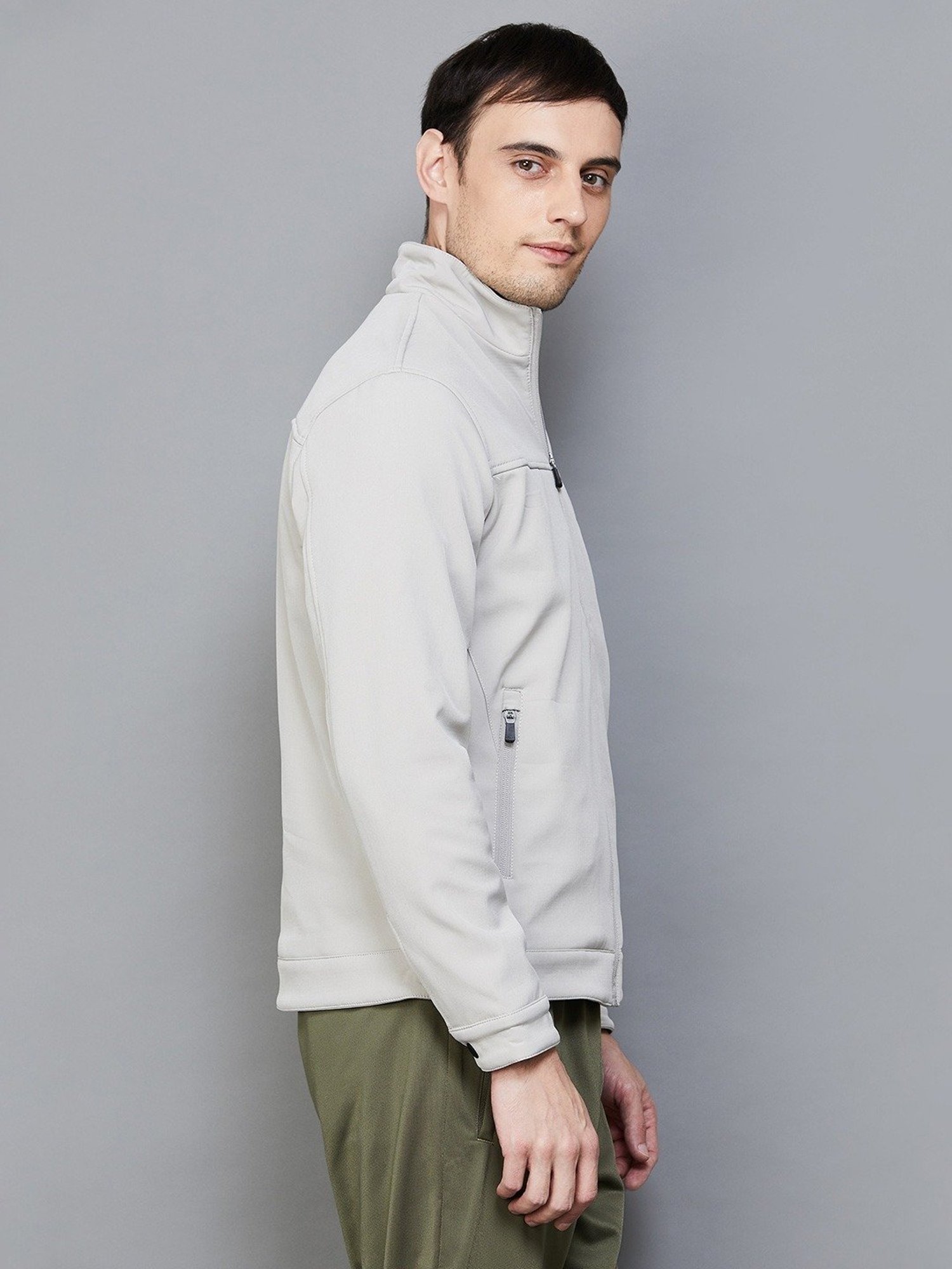 Slowave Teal Regular Fit Sports Hooded Jacket