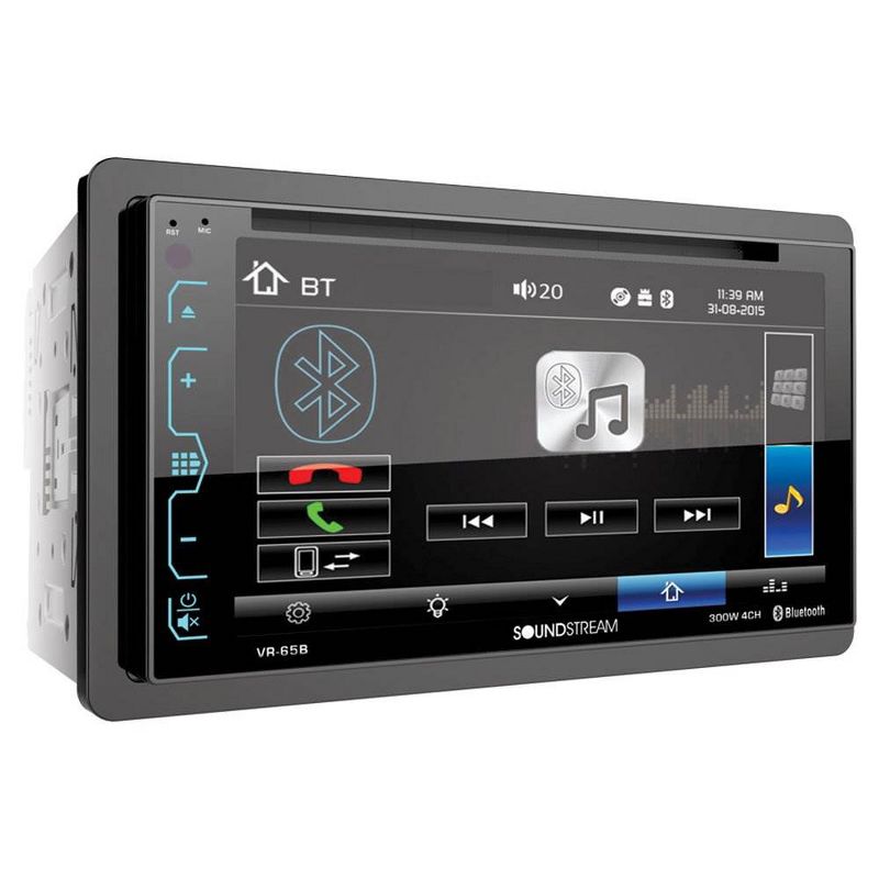 SoundStream 2 DIN 6.2 Inch CD/ MP3 Touchscreen Bluetooth 4.0 AM and FM Receiver