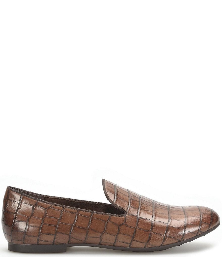 Born Belina Croco Embossed Slip-On Loafers