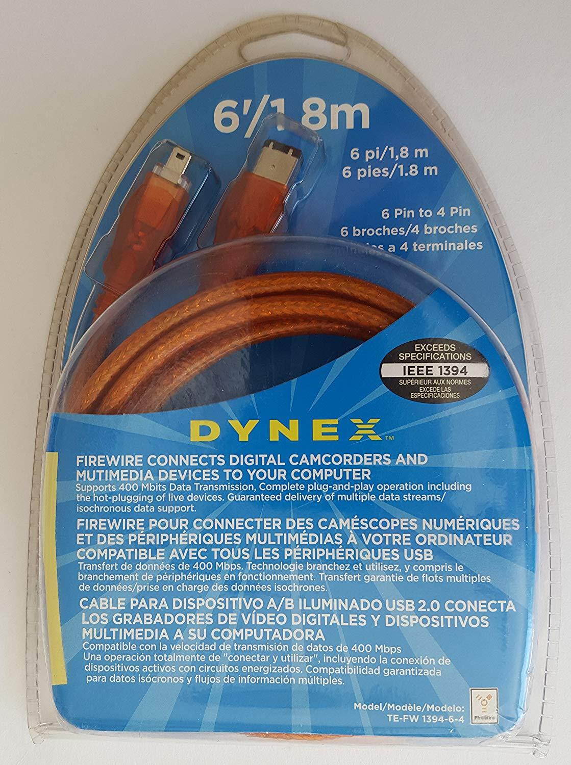 Dynex - 6' FireWire Cable