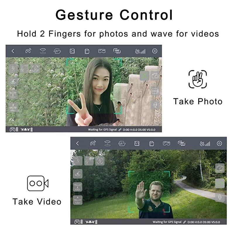 F22 FPV Foldable Drone with Camera for Adults, Kids, and Beginners - RC Quadcopter with 4K FHD Camera - Gesture Control for Selfie - GPS Auto Return - Follow Me - Carrying Case