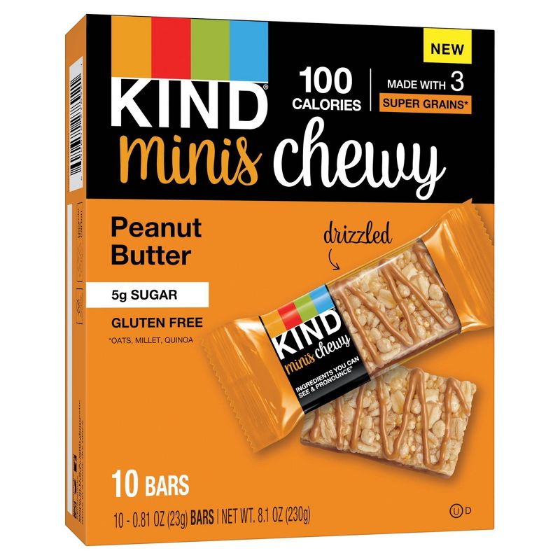 KIND Minis Chewy Peanut Butter - 10ct