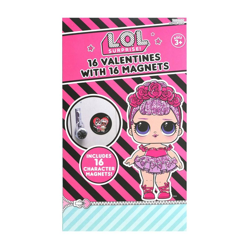 L.O.L. Surprise! 16ct Valentines With Magnets