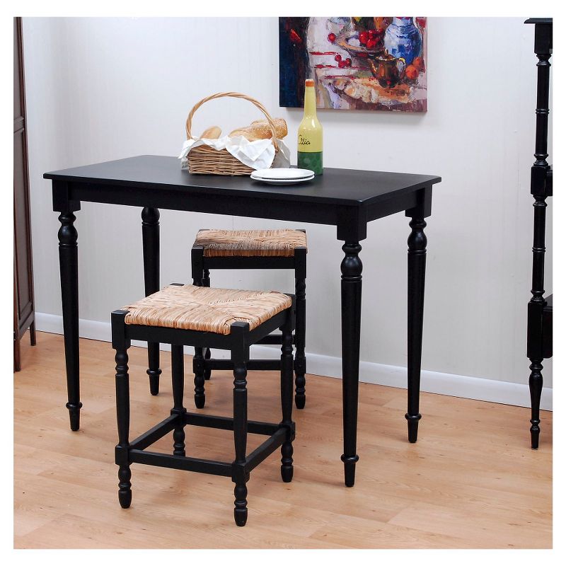 Newport Bar Table Antique Black - Carolina Chair & Table