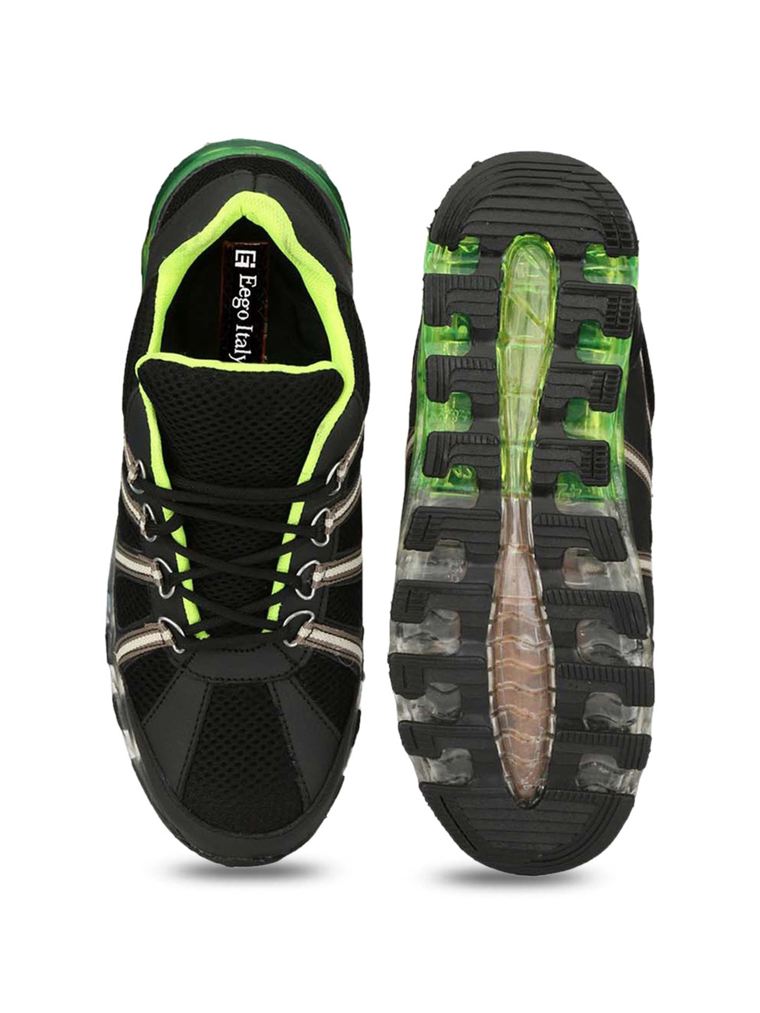 Eego Italy Men's Black Running Shoes