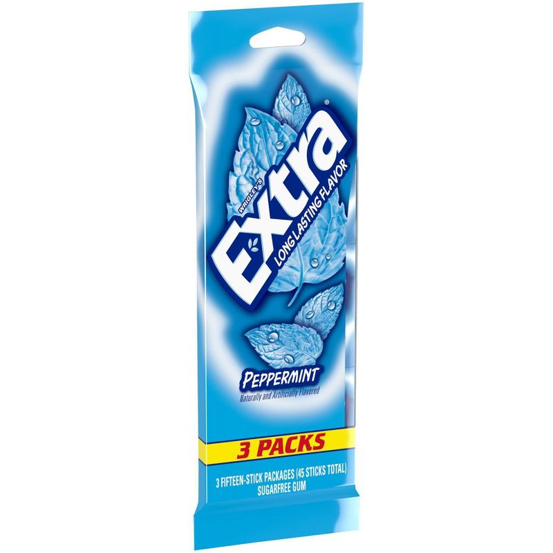 Extra Peppermint Sugar-Free Gum -15 sticks/3pk