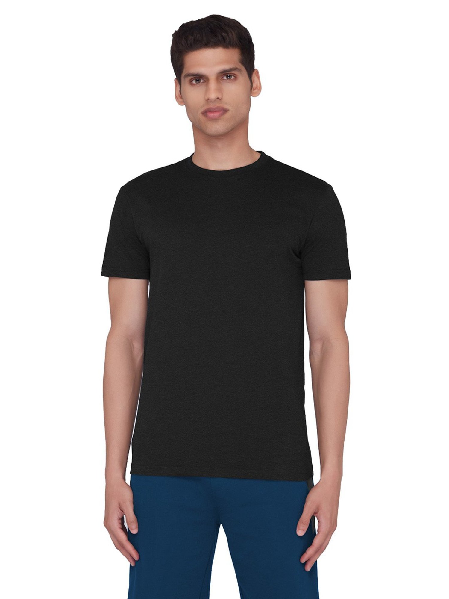XYXX Charcoal Grey Round Neck T-Shirt