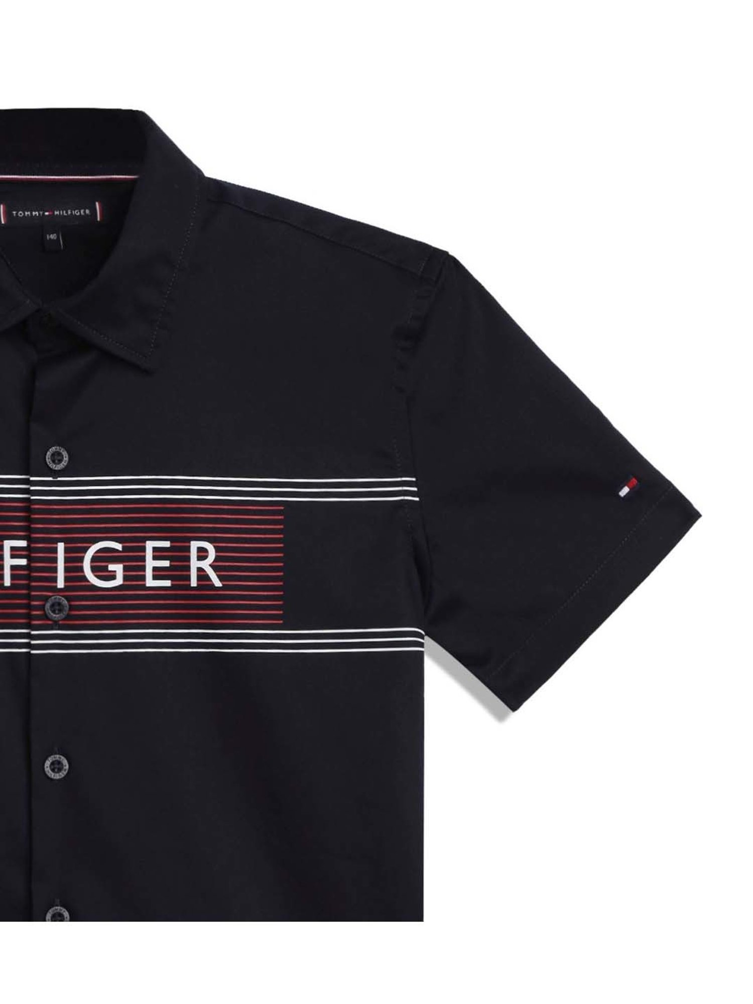 Tommy Hilfiger Boys Desert Sky Cotton Striped Shirt