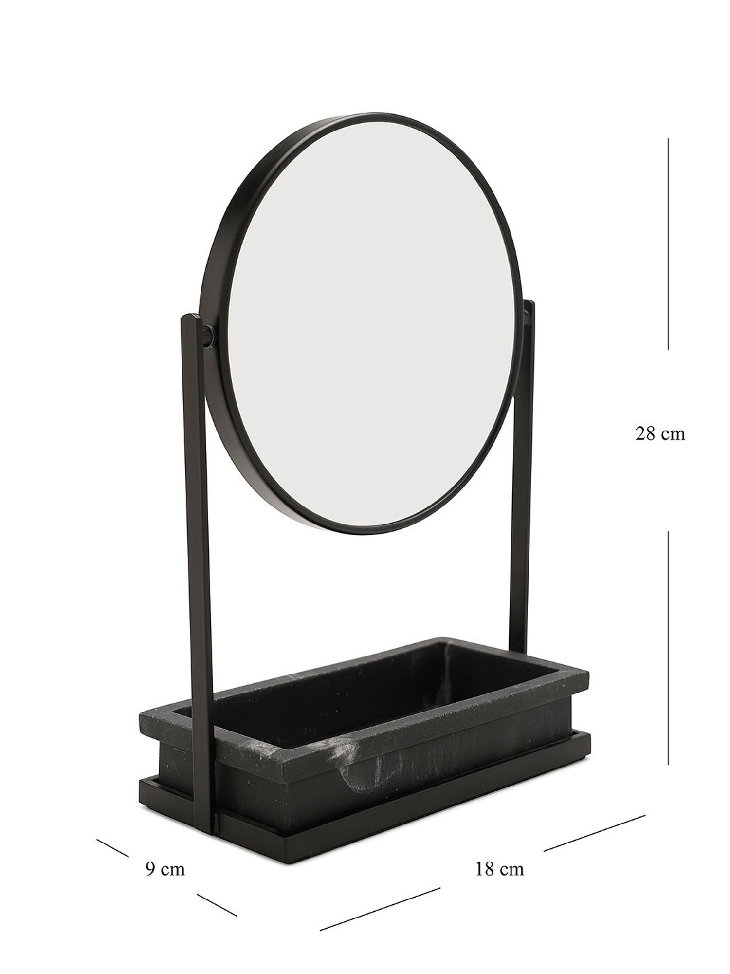 Pure Home and Living Black Metal Mirrors
