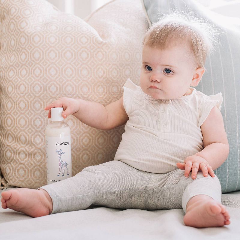 Puracy Organic Baby Lotion Natural Calming Moisturizer Lavender & Grapefruit - 12 fl oz