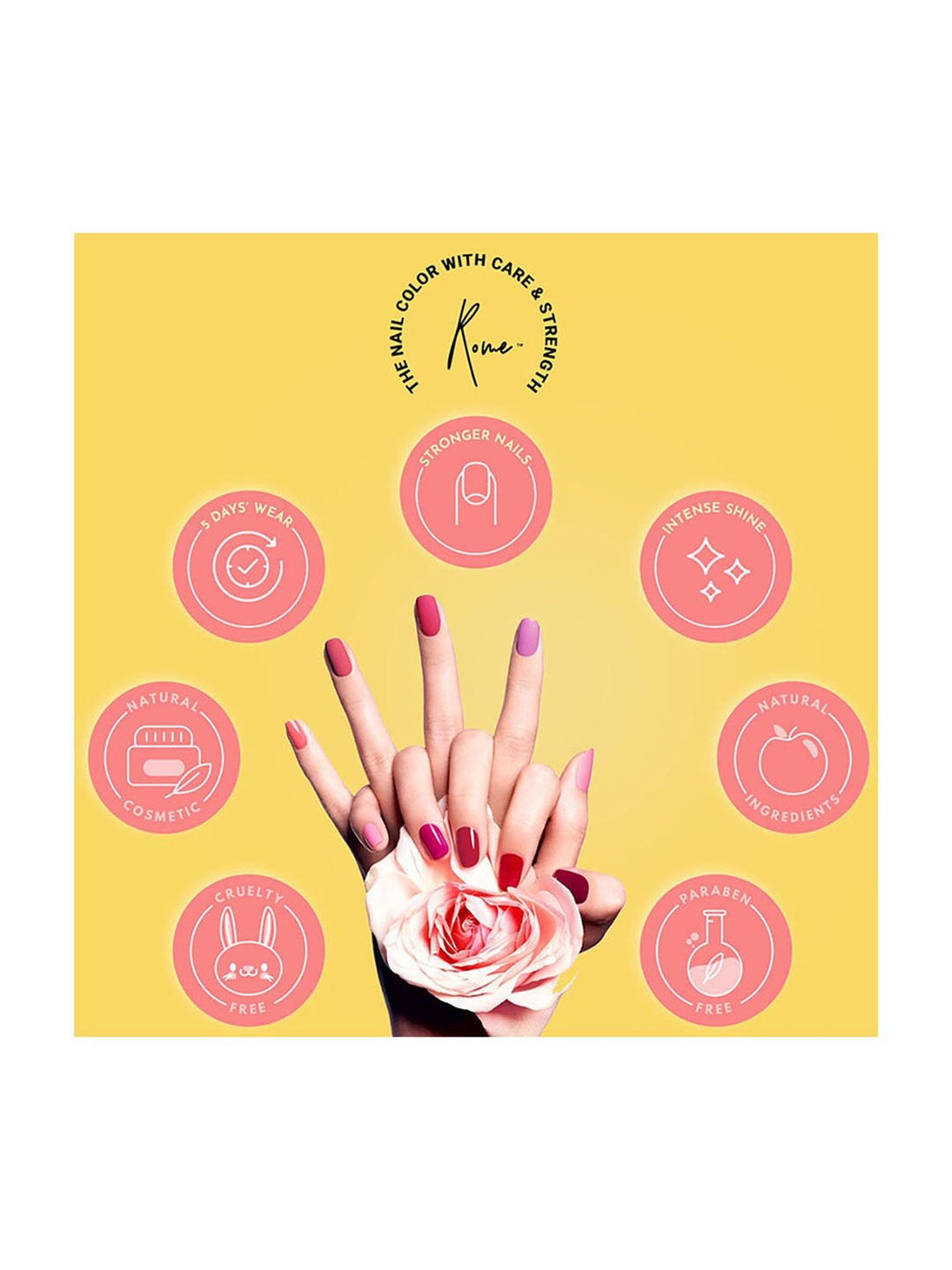 Rome Strong and Healthy Nail Enamel, Set of 3