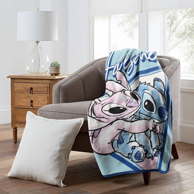 Lilo & Stitch Dynamic Duo Silk Touch Throw