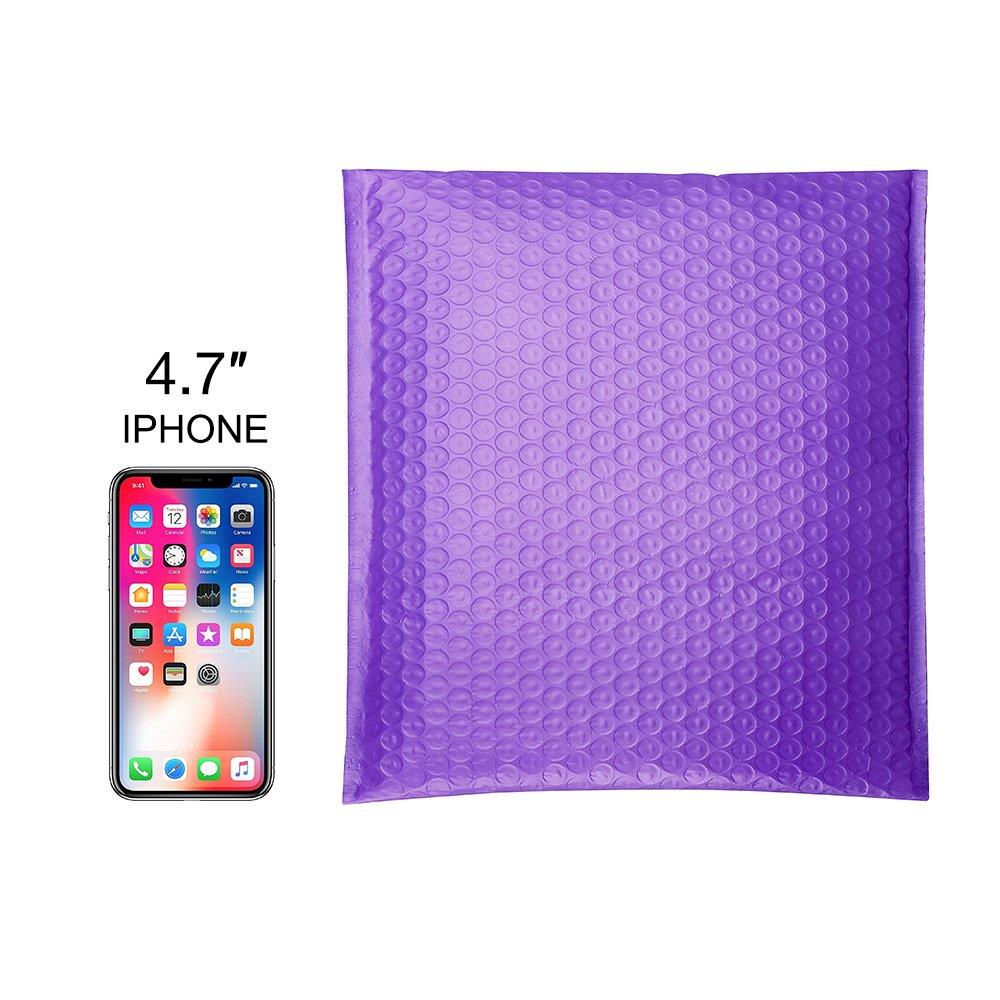 Metronic Poly Bubble Mailers #2 8.5x12 Inch Padded Envelopes Self Seal Shipping Envelopes Pack of 25 Purple