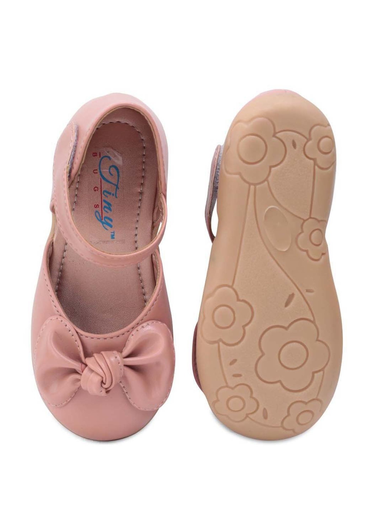 Tiny Bugs Kids Peach Casual Sandals